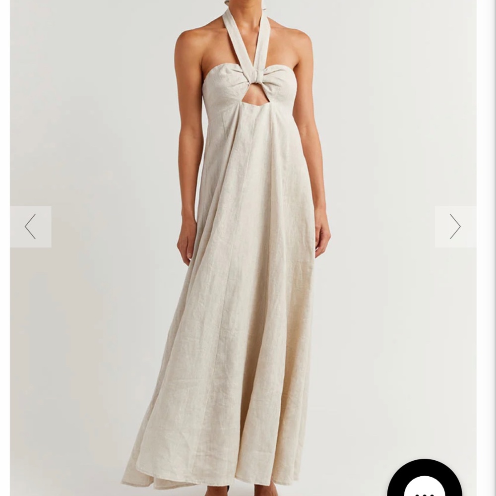 Brand new with tags! Halter Linen Dress size 8